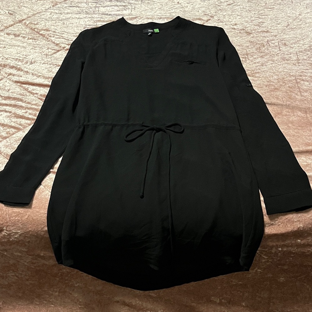 Sophisticated Black Long Sleeve Dress